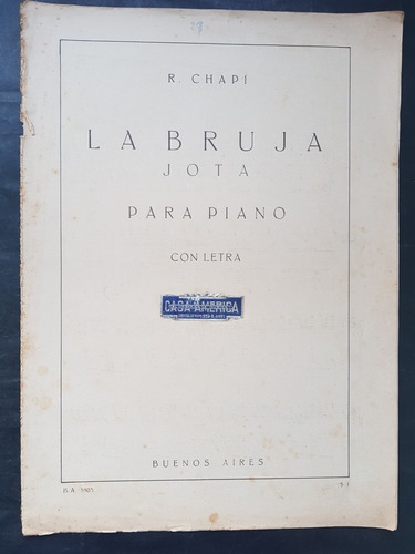 Imagen 2 de 10 de Antiguas Partituras Para Piano. Música Gallega. 51694.