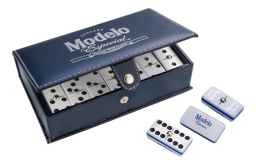 Domino Modelo Especial Estuche Azul + Portavaso Calavera # 6