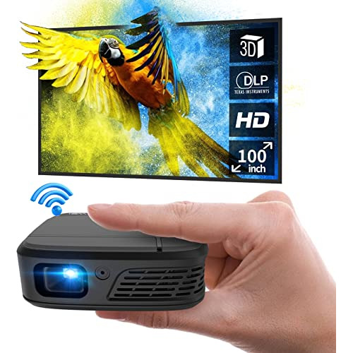 Pocket Dlp Mini Proyector 3d Wifi Full Hd 1080p Asistencia C