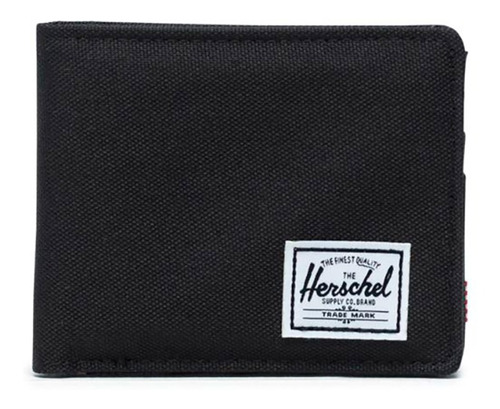 Billetera Herschel Roy color black de poliéster 600d - 8.9cm x 11.1cm x 1.2cm