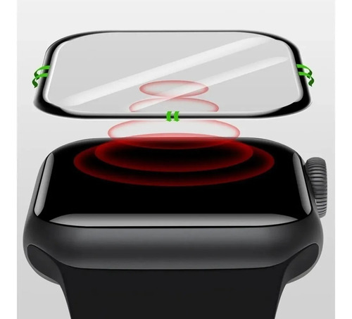 Imagen 4 de 10 de Vidrio Templado Curvo 3d Compatible Apple Watch