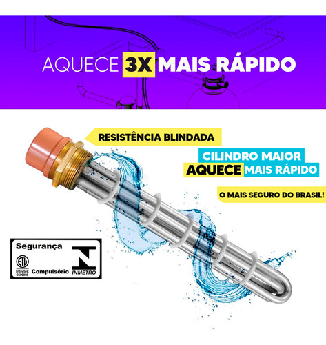 Aquecedor Elétrico Piscina 260m³ Trif Auto Programa Via App