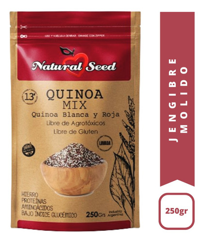 Quinoa Mix Natural Seed Sin Tac Blanca Y Roja X 250 Grs.