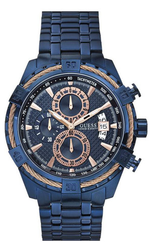 Reloj Guess U0522g3 Blue Genuino Nuevo En Caja