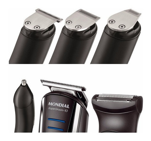 Imagem 5 de 6 de Barbeador E Aparador De Pelos Mondial Supergroom Bg03 Bivolt