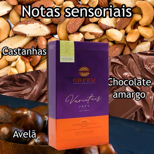 Café Orfeu Especial Cápsulas Sensoriais Chocolate Castanhas