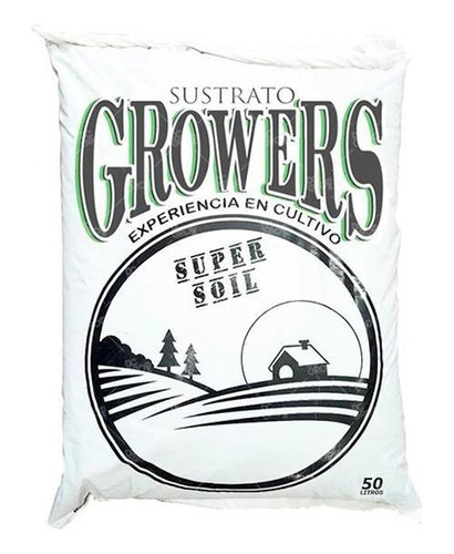 Sustrato Growers Super Soil 50 Lts Micorrizas Y Trichodermas