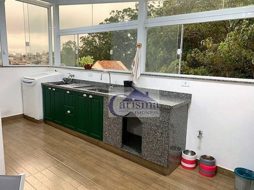 Imagem 3 de 17 de Cobertura Com 2 Dormitórios À Venda, 57 M² Por R$ 270.000,00 - Jardim Milena - Santo André/sp - Co0181