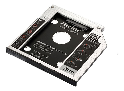 Imagen 7 de 10 de Adaptador Caddy Dvd Notebook A Disco Duro 2do Hdd Ssd 9.5mm