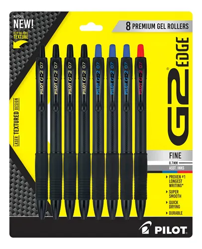 Paquete De 5 Bolígrafos Tinta Gel Negro Punta Fina 0.5 Mm | Meses Sin