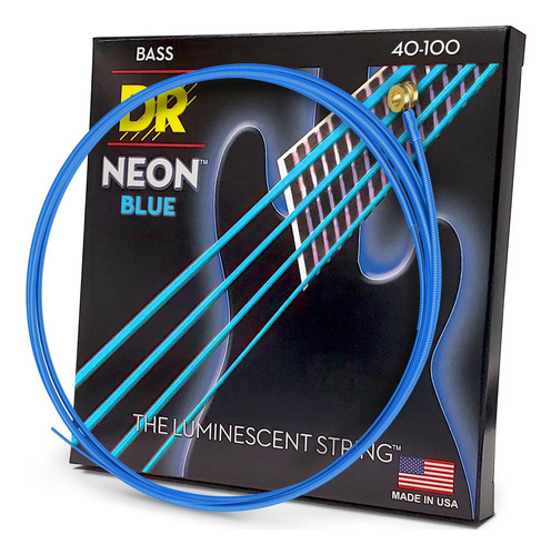 Dr Nbblite: Cuerdas De Bajo Handmade Neon Hi-def