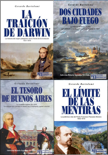 Pack 4 Novelas De Gerardo Bartolome - Autografiados.