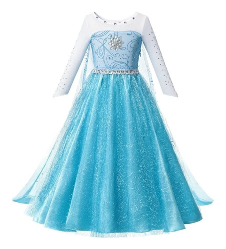 Disfraz Reina Princesa Frozen Elsa Vestido Niña Halloween