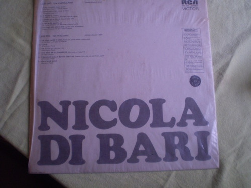 Vinilo Lp Nicola Di Bari Como Violetas (u297