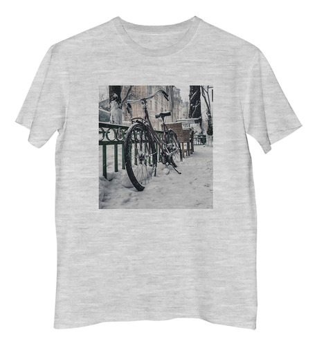 Remera Niño Bicicleta Transporte Invierno Winter Ice P4