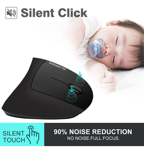 Mais E Melhores Mouses Verticais De Mouse Sem Fio Ergonômico