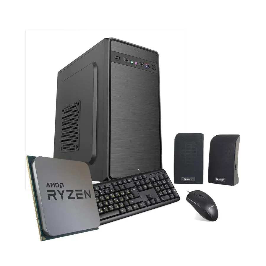 Pc Ecovision Amd Ryzen 5 5600g 16gb + 512gb + Wifi