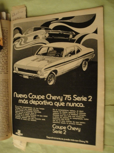 Publicidad Chevy Coupe Serie 2 Año 1975