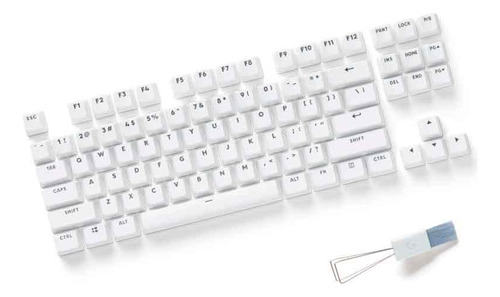 Capa Teclas P/ Teclado Gamer Logitechgkeycapsw/puller/brush