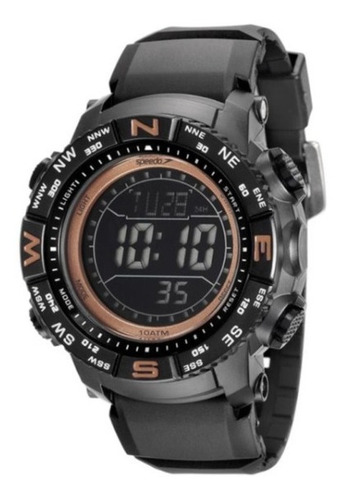 Relógio Speedo C/ Caixa E Pulseira De Plastico