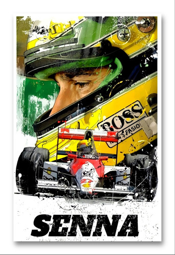 Ayrton Senna Póster 48x33 Cm 