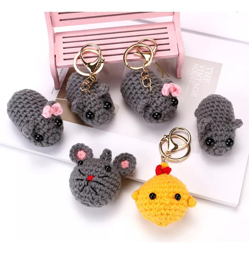 A Soft And Cuddly Plush Toy Sad Hamster Sound Keychain