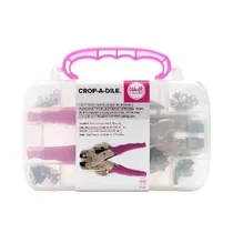 Comprar Ojilladora Crop A Dile Con Estuche Rosa Y Ojillos Wer