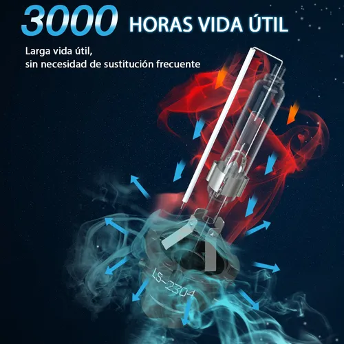 R0x Para 1par, Kit De Focos Xenón D2s Luz Alta Y Baja 35w