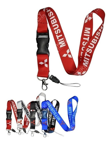 Lanyard Mitsubishi Llavero Para Autos Y Más