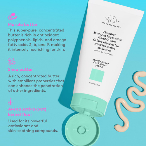 Crema De Manos Reparadora Con Mantequilla Therabu 75 Ml Hidr
