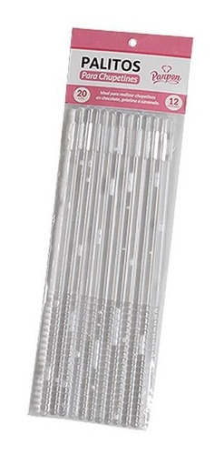 Imagen 1 de 1 de Palitos Para Chupetines De 20 Cm - Parpen
