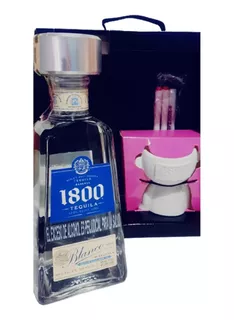 Estuche Edición Limitada Tequila 1800 Blanco (silver-blue).