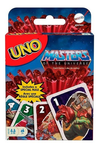Juego Uno He-man Masters Of The Universe 112 Cartas Mattel