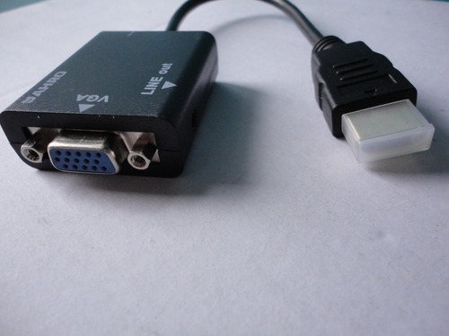 Adaptador Convertidor De Hdmi A Vga C/salida De Audio