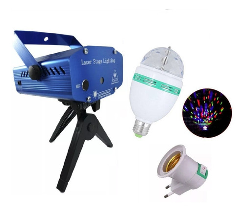 Kit Iluminação Festa Jogo De Luz Dj Balada Laser E Giatoria