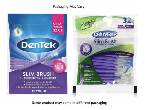 Dentek Delgado Cepillo Interdental Limpiadores | Cepillos In