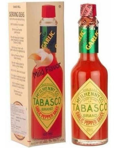 Salsa Picante Tabasco Sabor Ajo Mild Flavor 60 Ml