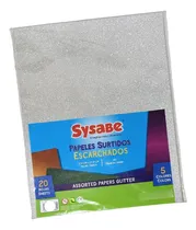 Comprar Papeles Surtidos Escarchados Sysabe 20 Hojas Cartulina
