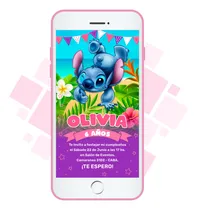 Comprar Invitación Virtual Imagen Digital - Stitch (modelo 2)