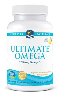 Ultimate Omega - Omega 3 Nordic Naturals 60 cápsulas blandas Imp Eua con sabor a limón