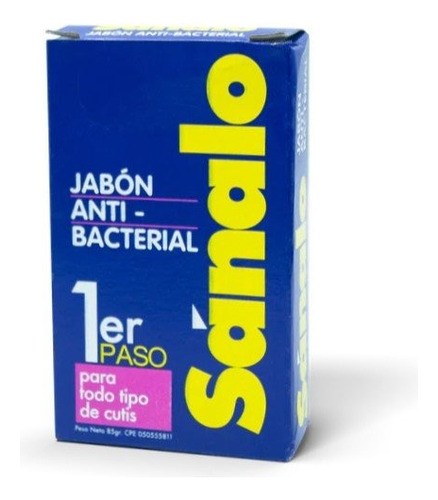 Jabon Anti Bacterial Sanalo  Limpieza 1er Paso