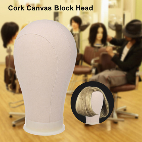 . Cabeza De Maniquí Con Forma De Bloque De Lona De Corcho