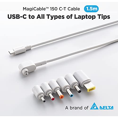 Cable Adaptador De Corriente Ct Usbc De 1.5 M Puntas De...