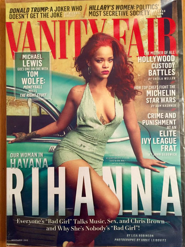 Rihanna Revista Vanity Fair Noviembre 2015 Importada