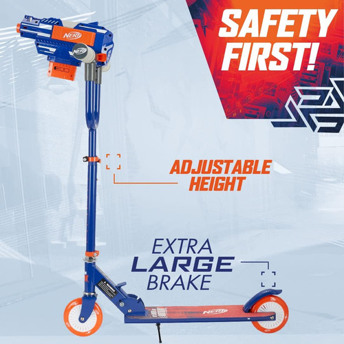 Flybar Nerf Blaster Scooter Para Niños - Scooter Plegable, A