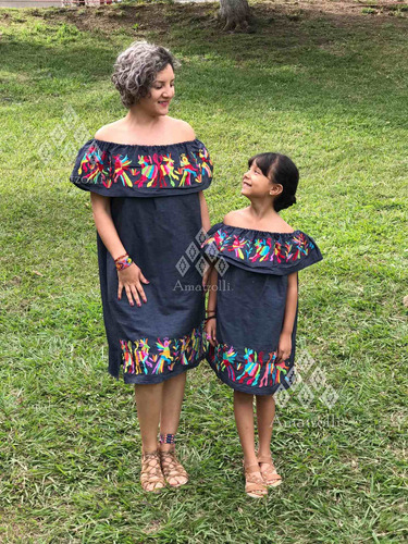 Dúo Mamá E Hija Vestido Y Faja Campesina Artesanal Mexicano | Meses sin  intereses