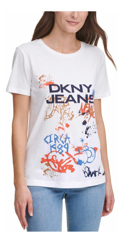 Blusa Dkny Graffiti Logo