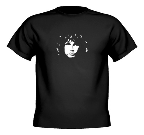 Remera Jim Morrison Silueta 100% Algodon Premium 24/1