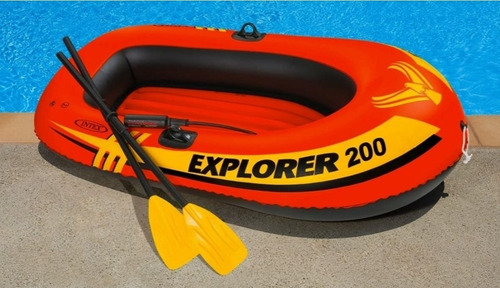 Lancha Inflable Intex Explorer 200 Alberca Flotador Salvavid