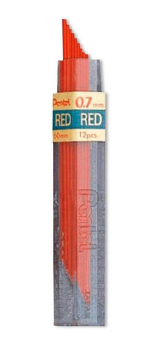 Grafite 0.7mm Pentel Color Vermelho